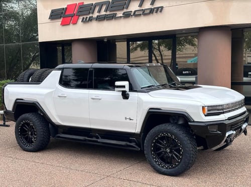 22 Inch Lexani Off-Road Veneta in Gloss Black on a 2023 GMC Hummer EV