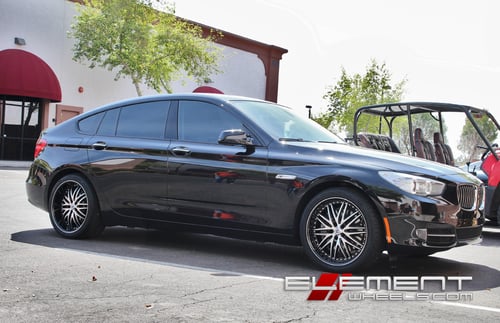 Lexani LX10 Wheels Black w/Machined Face on 2011 BMW 5 Series Gran Turismo w/ Specs