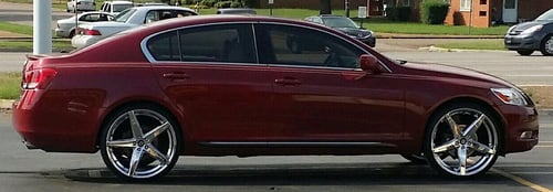 22 inch Lexani R04 Chrome on 2006 Lexus GS300 w/ Specs