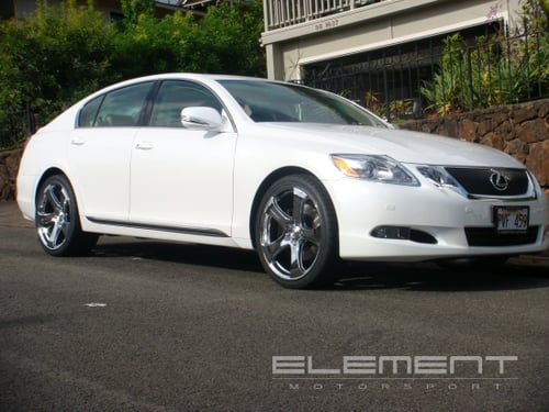 MRR HR2 Chrome Wheels on 08 Lexus GS350 w/ Specs