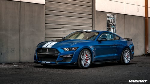 Staggered 20 Inch Variant Krypton on 2020 Ford Mustang GT500