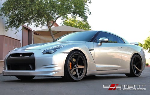 Rohana RC22 All Black Wheels on 2009 Nissan GTR w/ Specs
