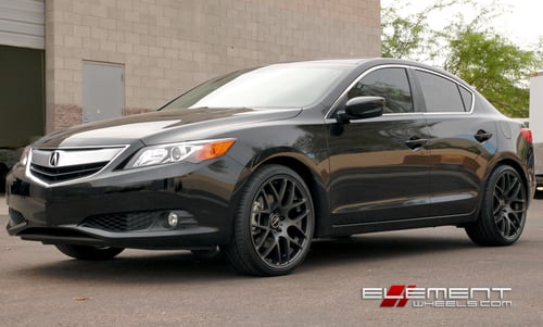 19 inch Staggered Avant Garde M310 Dolphin Gray Wheels on 2014 Acura ILX w/ Specs
