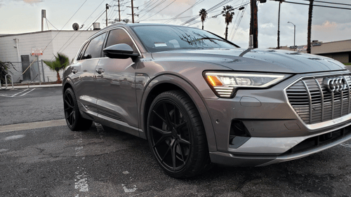 22 inch Axis Verde Gloss Black on a 2022 Audi E-Tron SUV