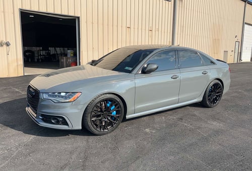 20 inch MRR Ground Force GF5 Gloss Black on a 2014 Audi S6