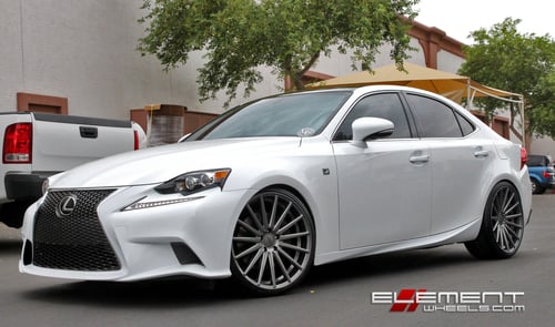 Vossen VFS2 Graphite on 2014 Lexus IS350 w/ Specs