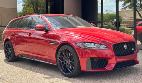20 inch Brixton Forged RF10 Satin Black (Radial Forged) on a 2018 Jaguar XF V6 Super/Turbo Charged AWD