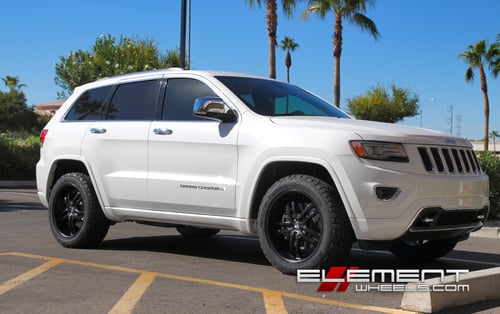 DUB Phase 5 All Black on 2014 Jeep Grand Cherokee Overland w/ Specs