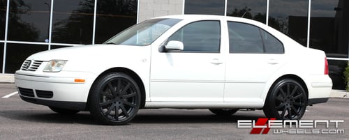 18 inch TSW Brooklands Matte Black on 2005 VW Jetta w/ Specs
