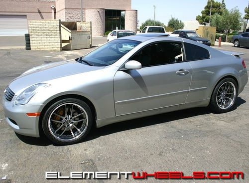 Piaa Super Rozza Wheels on 04 Infiniti G35 w/ Specs