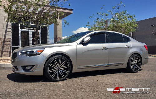 20 Inch Verde V88 Impulse Black/Machined on Kia Cadenza w/ specs