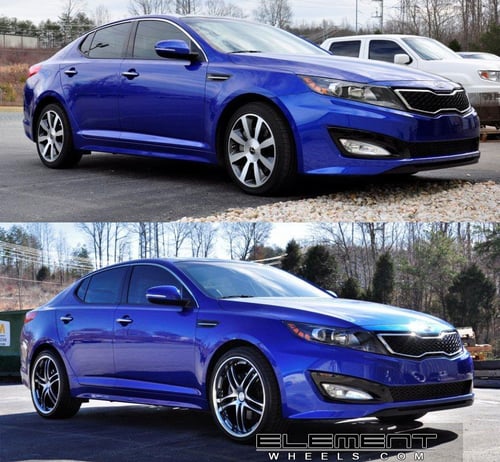 Concept One RS55 Matte Black/Machined on 2011 Kia Optima w/ Specs