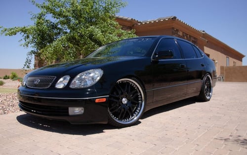 Sevas S22 Black Wheels on 99 Lexus GS400 w/ Specs