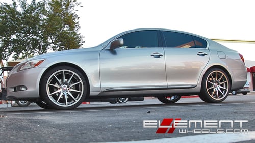 Bavaria BC10 Gunmetal/Machined Wheels on 2010 Lexus GS w/ Specs
