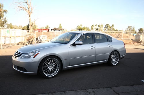 MRR GT1 Hypersilver Wheels on 04 Infiniti M35 w/ Specs