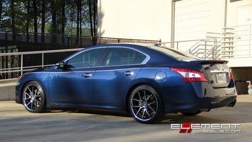 20 inch Lexani R12 Gloss Black Machined on 2010 Nissan Maxima w/ Specs