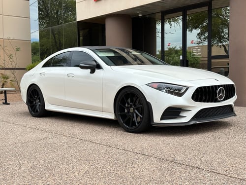 Staggered 20 inch Savini BM15 Gloss Black on a 2024 Mercedes Benz CLS