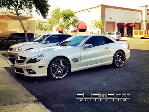 Roderick RW2 Wheels Staggered on 2011 Mercedes SL500 w/ Specs