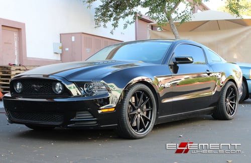 XIX X31 Black Wheels on 12 Ford Mustang GT500 w/ Specs