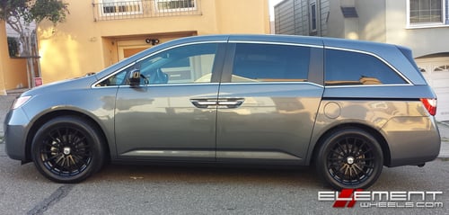 19 inch TSW Mallory 5 Matte Black on 2011 Honda Odyssey w/ Specs