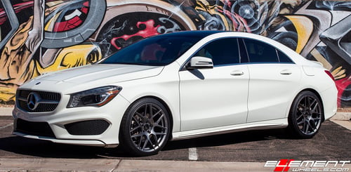 19 inch Ace Alloy AFF11 Space Gray on 2014 Mercedes Benz CLA250