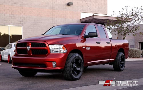 20x9 XD Series XD811 Rockstar Black on 2013 Dodge Ram 1500 w/ specs