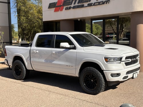 20 Inch Fuel Off-Road Rebel 6 Matte Black on a 2022 Dodge Ram 1500