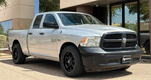 20 inch Moto Metal MO970 Gloss Black Milled on a 2016 Dodge Ram 1500