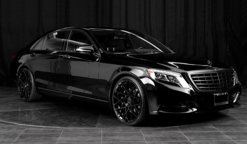22 inch staggered RSR R704 All Black on 2016 S550 S Class w/ Specs