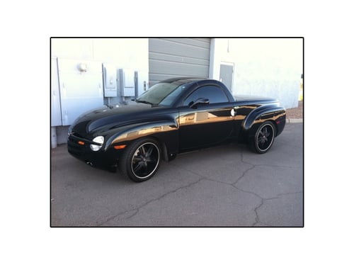 20" and 22" Staggered Dub Drone 6 All Matte Black on 2006 Chevy SSR w/ Specs