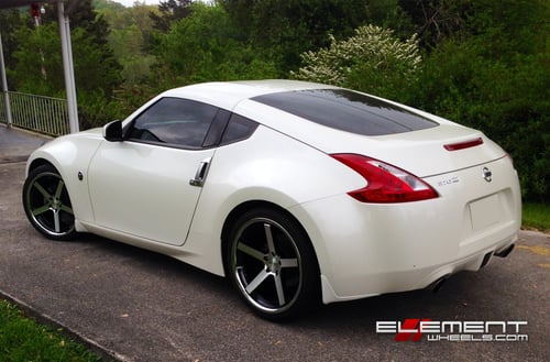 Stance SC5 Matte Black/Machined 2010 Nissan 370z w/ Specs
