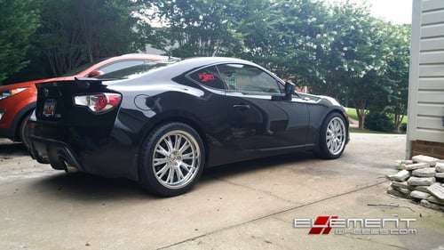 TSW Monaco Silver on 2013 Scion FR-S FRS w/ Specs