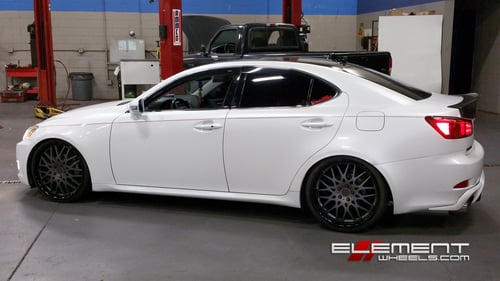 20 inch Staggered TSW Rascasse Matte Gunmetal on 2009 Lexus IS250 w/ Specs