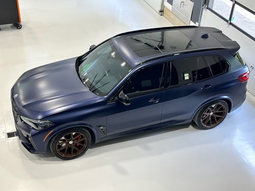 22 inch Staggered HRE P101 Matte Bronze on a F96 BMW X6M