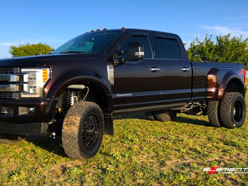 2018 Ford F-450 Dually On 20" Fully Forged Fuel FF-19 Gloss Black/Paint Match