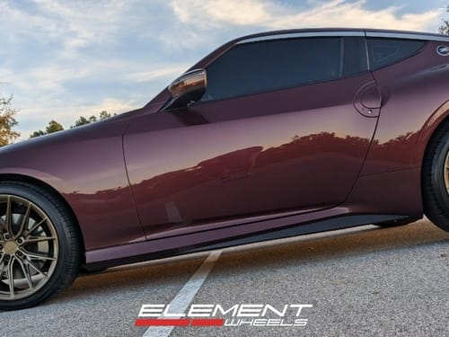 20 inch Staggered Variant Rian in Gloss Bronze on a 2024 Nissan Z