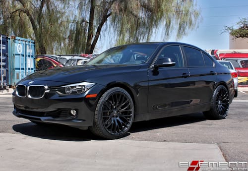 2013 BMW 3 Series on aftermarket wheels