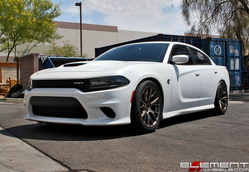 2015 Dodge Charger SRT on 20 inch staggered wheels