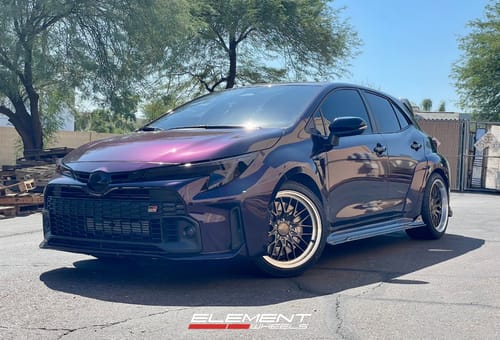2023 Toyota GR Corolla on aftermarket wheels