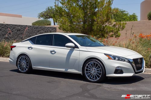 2018 Nissan Altima on aftermarket wheels