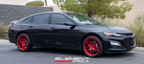 2020 Chevrolet Malibu on aftermarket wheels