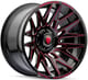 Gloss Black w/ Red Milled Spokes