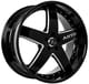Gloss Black Milled