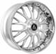 Silver Machined w/ Stainless Steel Chrome Lip
