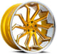 Brushed Gold w/ Chrome Stainless Steel Lip