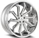 Brushed Silver w/ Chrome Stainless Steel Lip