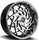 Gloss Black Machined w/ Chrome Stainless Steel Lip ./139.7