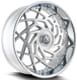 Brushed Silver w/ Chrome Stainless Steel Lip