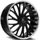 Gloss Black w/ Stainless Steel Chrome Lip