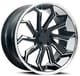 Gloss Black Machined w/ Chrome Stainless Steel Lip